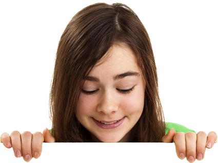 girl-peeking